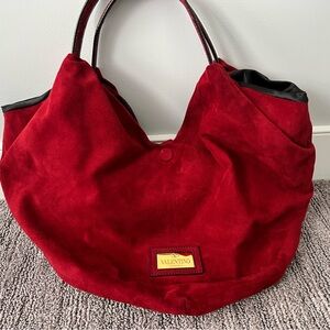 Valentino Garavani Leather 360 Bow Hobo Bag